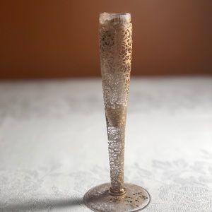 Vintage filigree bud vase